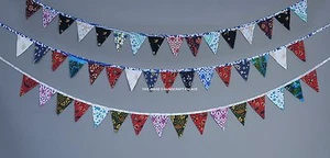 3 PC LOT Hippie Colorful Fabric Flags Banner Bunting Wedding Party Mandala Decor - Picture 1 of 3