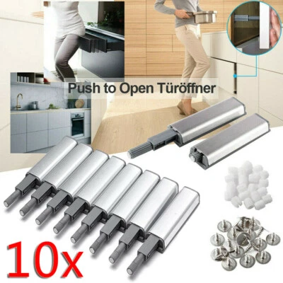 10x Push to Open Türdämpfer Stark Schrank Tür Magnetschnäpper Möbelmagnet Set - Bild 1 von 4