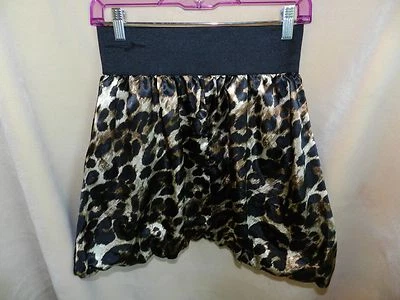 Mujer A. Byer Falda Negra Talla M Leopardo Estampado Animal Burbuja Juniors Foto 1 de 4