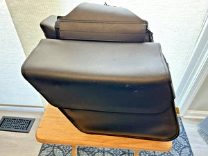 Used Willie and Max Raptor Series Standard Slant Synthetic Saddlebags 58802-00 - Picture 1 of 9