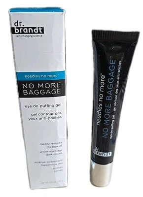 Dr. Brandt 0.5 oz  No More Baggage Eye De-Puffing Skincare Gel NEW In Box - Image 1 of 4