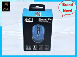 ADESSO S50L iMouse Wireless Mini Mouse, Blue. Brand New, Sealed! - Picture 1 of 4