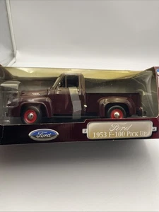 Road Legends 1:18 Diecast 1953 Ford F-100 Pick-up Maroon New Sealed - Picture 1 of 20