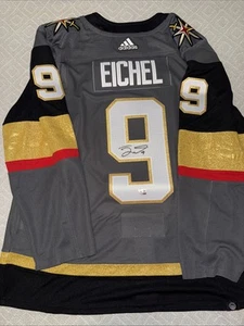 Jack Eichel #9 Signed Las Vegas Golden Knights Adidas Authentic Jersey W/ COA - Picture 1 of 8