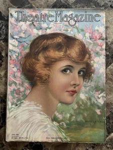 JUNE 1919 THEATRE MAGAZINE WITH COLOR COVER OF MARGUERITE CLARK BY HAMILTON KING - Bild 1 von 12