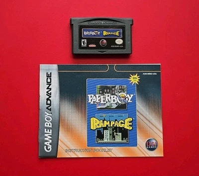 Paperboy Rampage Game Boy Advance Nintendo GBA Authentic Arcade 80s Manual - Image 1 of 4