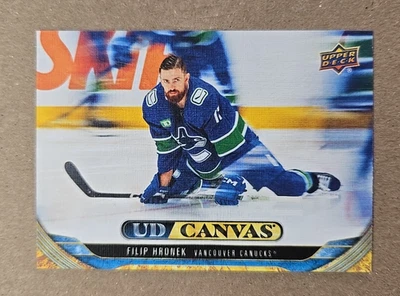 Filip Hronek - Vancouver Canucks - 2024-25 UD Series 2 - UD Canvas Insert - C166 - Image 1 of 2