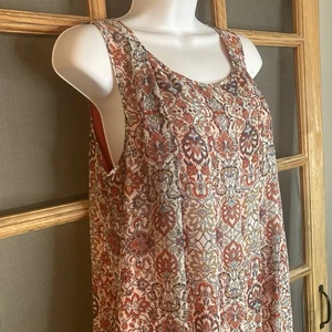 Abito donna Max Studio senza maniche BOHO plissettato taglia M 18,5x36 foderato trasparente - Foto 1 di 11