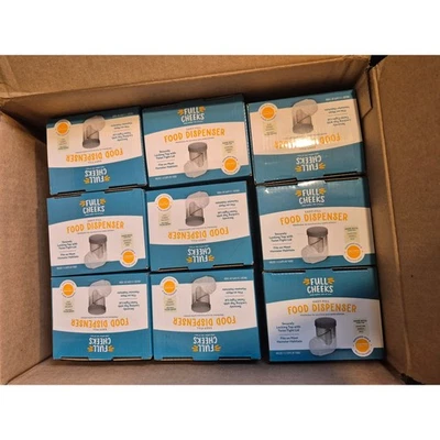 Dispensador de alimentos para hámster de 9 mejillas completas fácil de llenar para la mayoría de los hábitats jaula para mascotas Foto 1 de 4