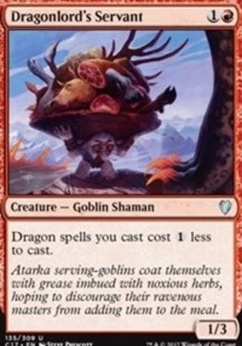 Dragonlord's Servant - Commander 2017 #135/309 MTG Magic The Gathering - Image 1 of 1