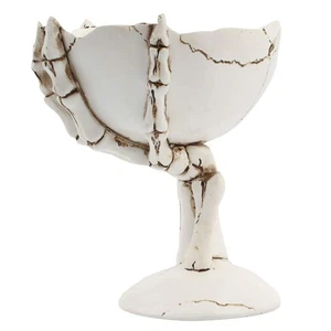 Halloween Candy Bowl - 1pc Skull Fruit Plate Spooky Skeleton Hand Treat Dish ... - Foto 1 di 9