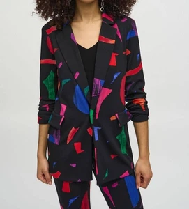 Joseph Ribkoff Abstract Print Blazer Size 8 (UK 10) - Picture 1 of 5