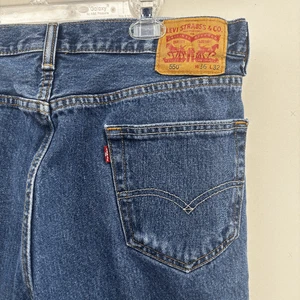 Levis Herren 550 Relaxed Fit 36x32 Dark Wash Blau Denim Jeans Faded - Bild 1 von 8