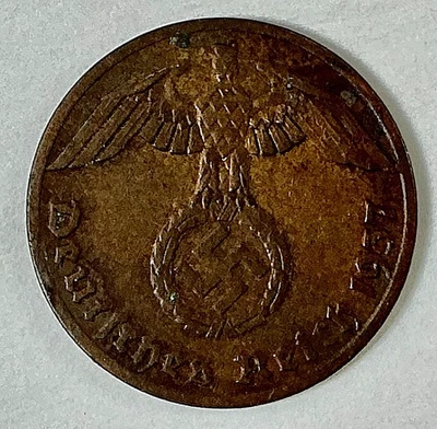 1937 A Alemania - Tercer Reich Reich Reichspfennig KM# 89 Foto 1 de 2