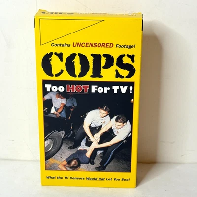 COPS Too Hot For TV Volume 1 ©1995 Uncensored Mature *BUY 2 GET 1 FREE VHS* Foto 1 de 4