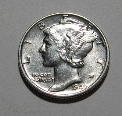 Mercury Dime 1940 - estado BU - 3UN Foto 1 de 2
