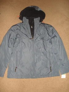 Sonoma Mens Coat Jacket Dark Steel hooded M Medium - Picture 1 of 6