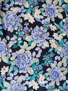 Vintage Laura Ashley Material Cotton Floral Dressmaking Crafts Extra Wide 1.47m - Picture 1 of 3