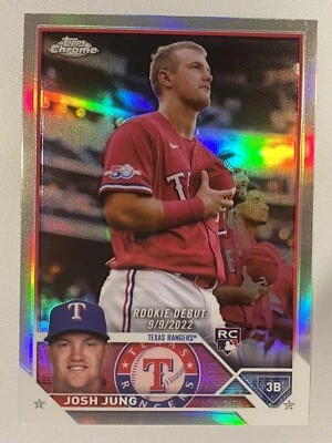 Josh Jung 2023 Topps Chrome Rookie Update #USC51 Rangers RC NM+ - Image 1 of 2
