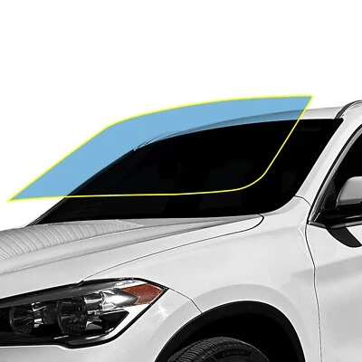 Película sujetador transparente protección para parabrisas delantero precortado para BMW X1 2016-2022 Foto 1 de 4