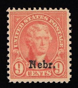 EXCELLENT GENUINE SCOTT #678 F-VF MINT OG NH 1929 NEBRASKA OVERPRINT #19598 - Picture 1 of 2