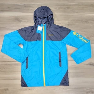 Columbia Jacket Kids' XL Blue Flash Challenger Windbreaker New - Picture 1 of 9