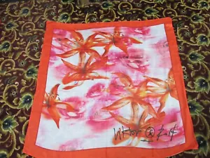 Bufanda cuadrada VIKTOR & ROLF TIGRE LIRIO - Auténtica (35”x35”) Nueva 2025 ¡Versátil! - Imagen 1 de 5