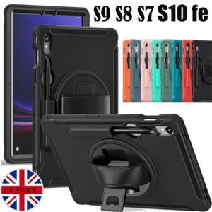 For Samsung Galaxy Tab S10 S9 FE S8 S7 11 Case Heavy Duty Shockproof Stand Cover - Picture 1 of 77
