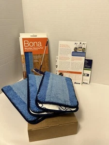 NUEVO LOTE de 4 Almohadillas de Limpieza de Microfibra Bona Original Juego de Pisos Multi-Superficie B8 - Imagen 1 de 7