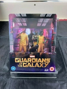 MARVEL'S GUARDIANS OF THE GALAXY 1 BLURAY 3D+2D ZAVVI EXCLUSIVE STEELBOOK, NEW - Picture 1 of 3