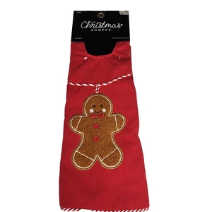 Gingerbread Cookies Red Tree Skirt 30" The Christmas Shoppe Tabletop Holiday New - Picture 1 of 5