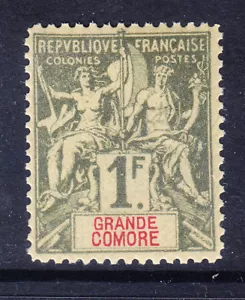 COMORO IS 1897 SG13 1fr olive-green on toned - Grande Comore superb u/m cat £40 - Picture 1 of 2