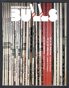 Programma Birmingham Bulls 1976-77 7-1 Cincinnati Stingers 2-30-77 Paul Henderson - Foto 1 di 2
