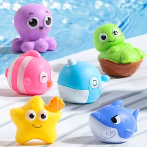 6Pcs Light Up Floating Bath Toys Baby,Flashing Colourful LED Bathtub - Picture 1 of 12