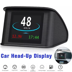 Smart Car HUD P10 Digital Head Up LCD Display Speedometer OBD 2 Scanner Upgrade - Picture 1 of 15