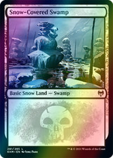 Snow-Covered Swamp FOIL 281/285, Kaldheim, MTG, NM/M