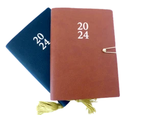 2024 Diary InTempo Day A Page Italian Asst Grained Softback Diaries Scrap Book - Picture 1 of 15
