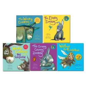 Wonky Donkey Series 5 Books Collection Set by Craig Smith Willbee Bumblebee - Picture 1 of 8