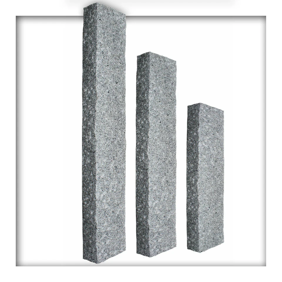 Palisade Granit Naturstein Hellgrau ~ 50 bis 300 x 25 x 10 cm - Bild 1 von 1