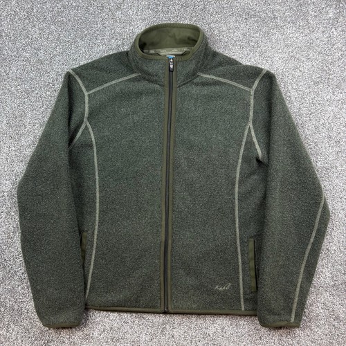 VETEMENTS Giacca Kuhl Alfpaca Kashmira uomo grande verde full zip pile outdoor escursionismo