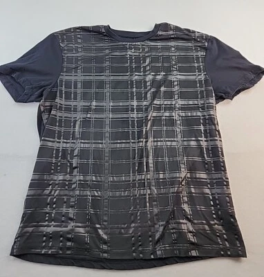 Camiseta masculina Topman xadrez preta média algodão - Imagem 1 de 4