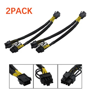 2PACK 869805-001 for HP DL380 G10 Server GPU Power Cable 350732N00-245-G 20cm - Picture 1 of 6