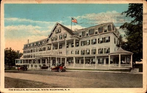 POSTAL BORDE BLANCO - EL SINCLAIR, BETHLEHEM, MONTAÑAS BLANCAS, NH BK80 - Imagen 1 de 2