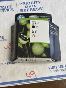HP 67XL Black & 67 Tri-Color Ink Cartridges Combo  New open box exp-11/2026 - Picture 1 of 6