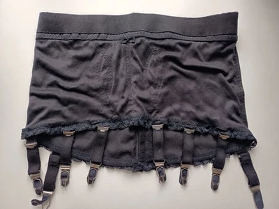 Noname Strapsgürtel Strumpfhalter Schwarz 8 Aufhänger  GEBRAUCHT Gr. M - Bild 1 von 4