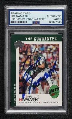 PSA/DNA 2004 All-Time Fan Favorites Joe Namath #47 Certified Authentic Auto HOF - Image 1 of 2