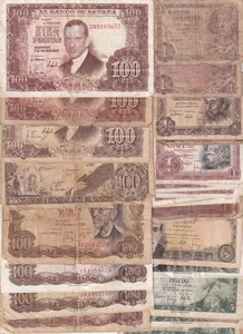¡¡OFERTA!! LOTE DE 30 BILLETES DE ESPAÑA DE LA EPOCA DE FRANCO SOLO 19,99 EUROS - Imagen 1 de 1