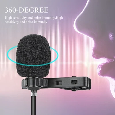 USB Computer Recording Lapel Clip Microphone Portable Mini Conference Microp XG5 - Image 1 of 4