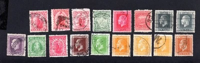 New Zealand 1900-27 group of 17 stamps used CV=14.7$ - Image 1 of 2
