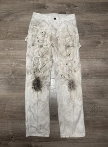Pantaloni da pittore vintage Dickies Sherwin Williams vernice schizzi 30x32 falegname - Foto 1 di 9